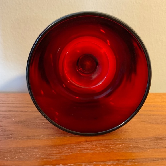 Vintage Luminarc Cavalier Ruby Red 4 oz Glassware 4” - Made in France - Picture 13 of 16